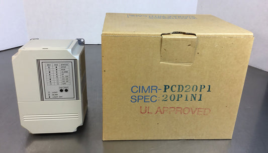 Yaskawa Electric  CIMR-PCD20P1  20P1N1  Drive 3Ph 0.13HP   3C