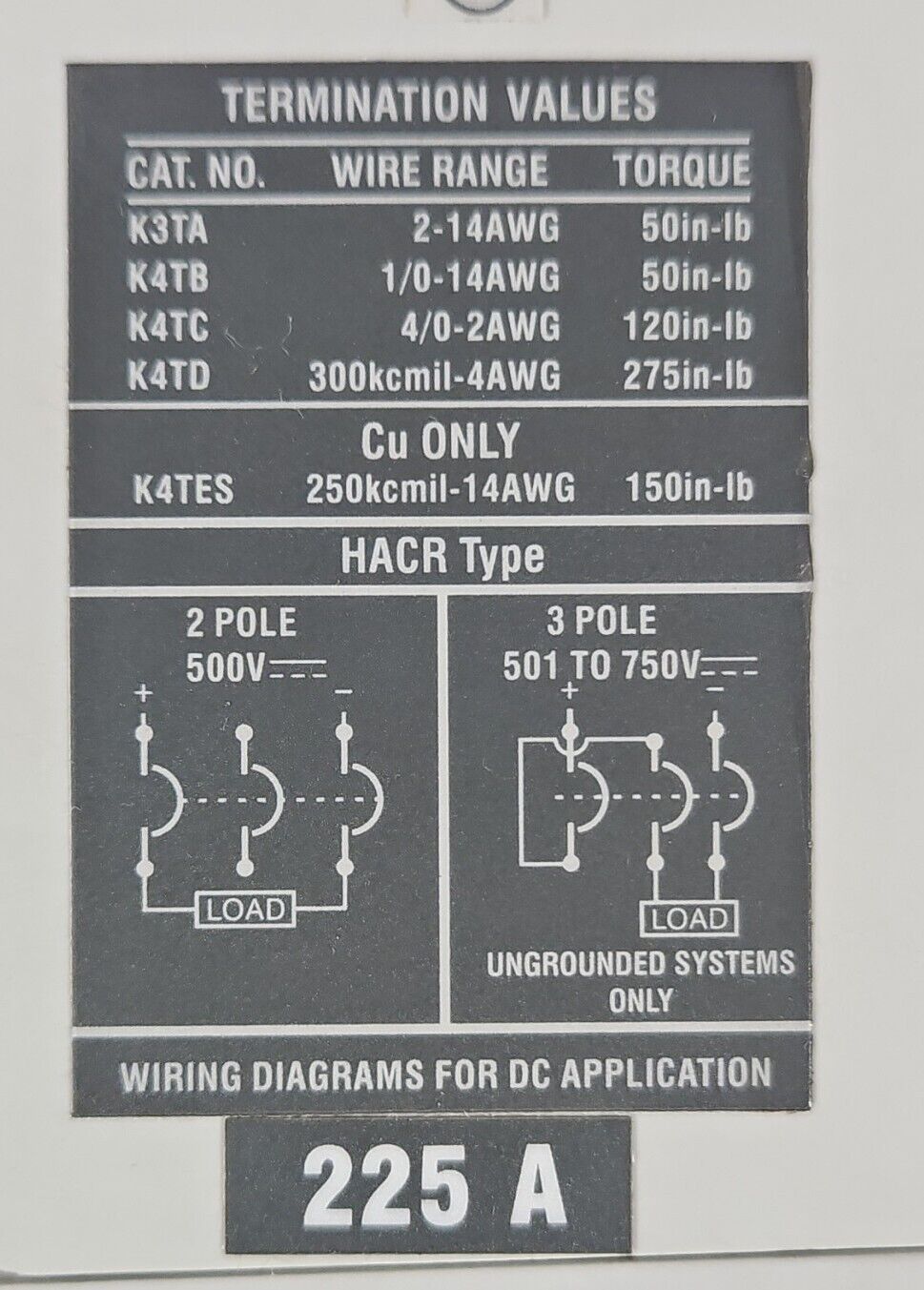 ALLEN-BRADLEY S3H SACE S3 Circuit Breaker 3-Pole 225A.                 Loc 4D-25