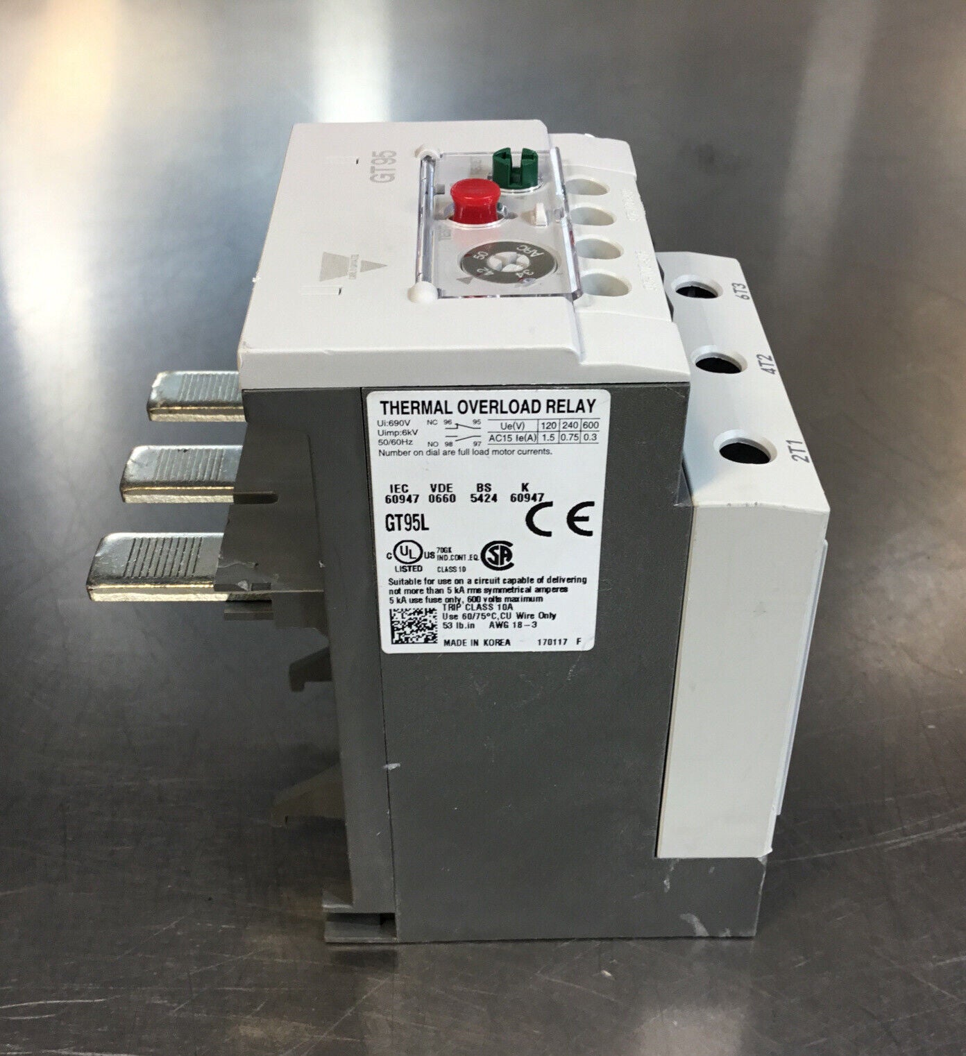 CARLO GAVAZZI  GT95L  Thermal Overload Relay     4G