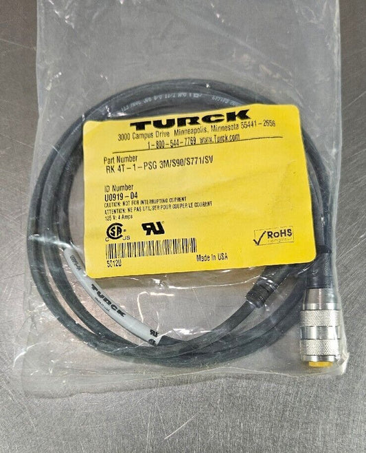 TURCK RK 4T-1-PSG 3M/S90/S771/SV.   Loc 5E-11