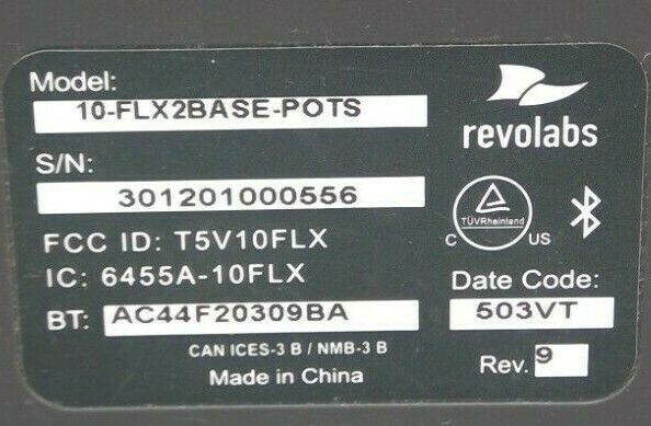 Revolabs FLX2 10-FLX2BASE-POTS Base Station               2D