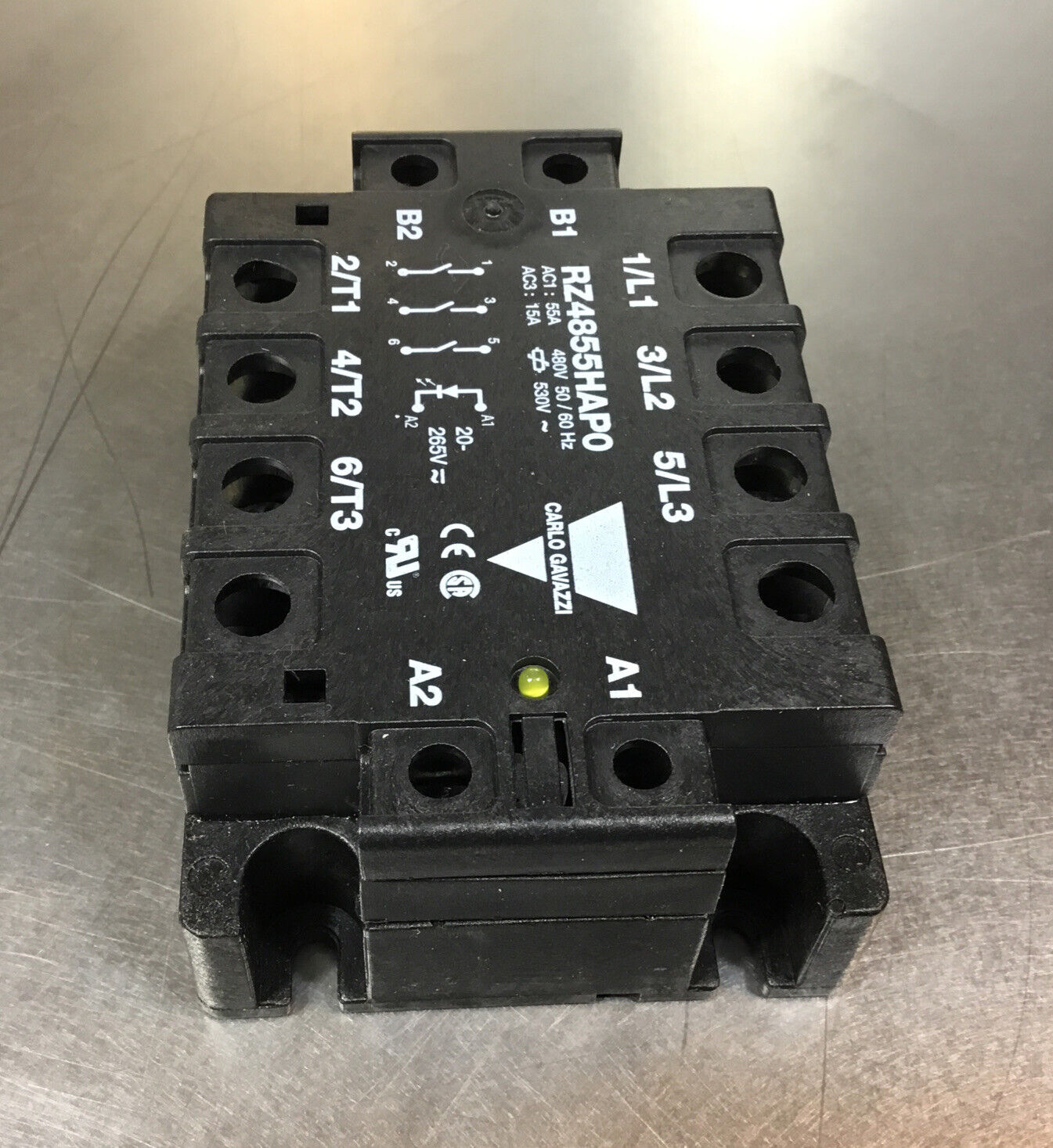 CARLO GAVAZZI  RZ4855HAP0  Starter 3Ph 55A 480V 20-265 VAC   4H