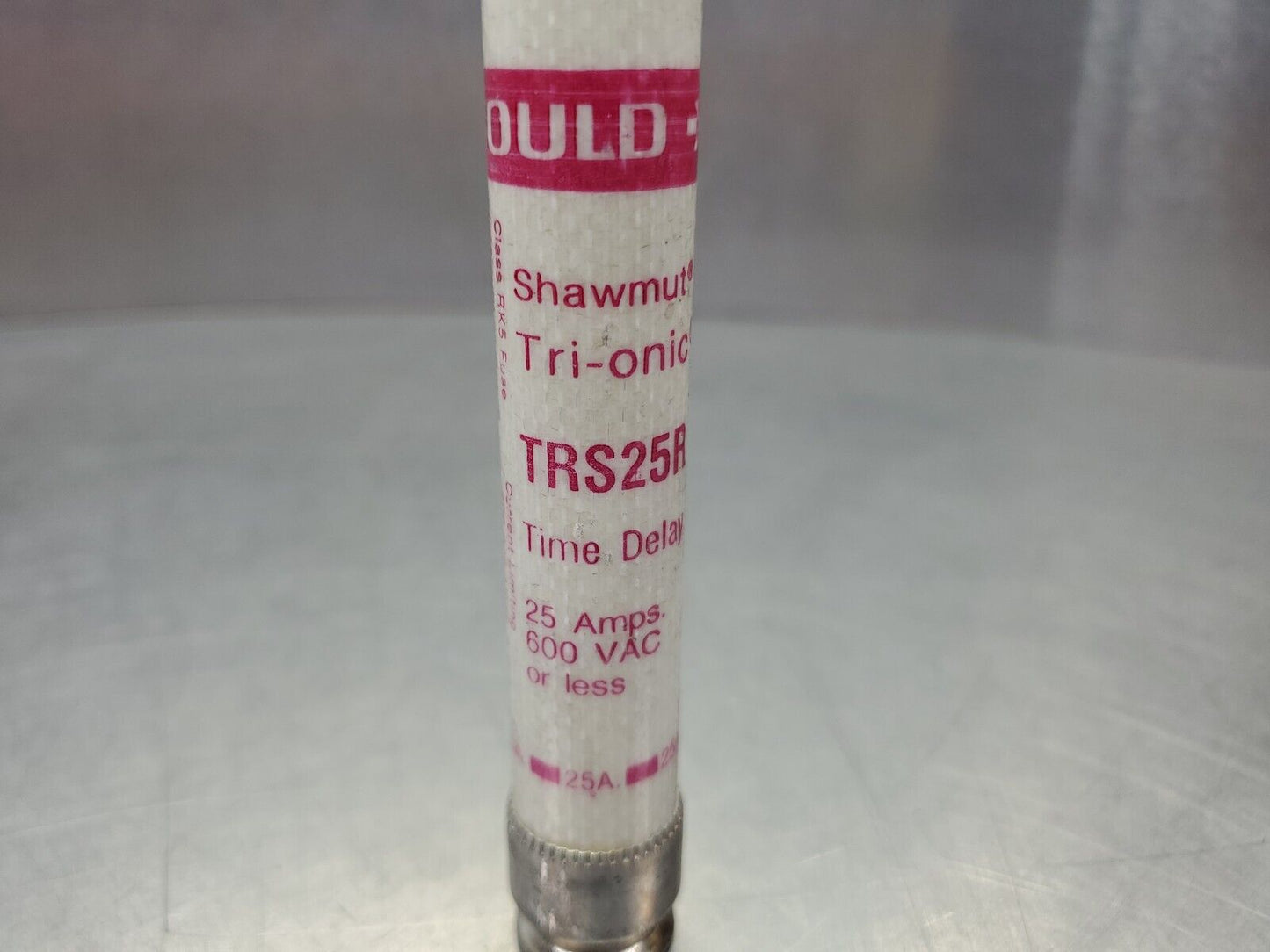 Gould Shawmut TRS25R Time Delay Fuse, 600VAC 25Amp.                     4D-BOX#5