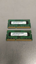 Load image into Gallery viewer, Micron DDR3 4GB (2GBx2) 1RX8 PC3-10600S MT8JTF25664HZ-1G4M1                 3D-4
