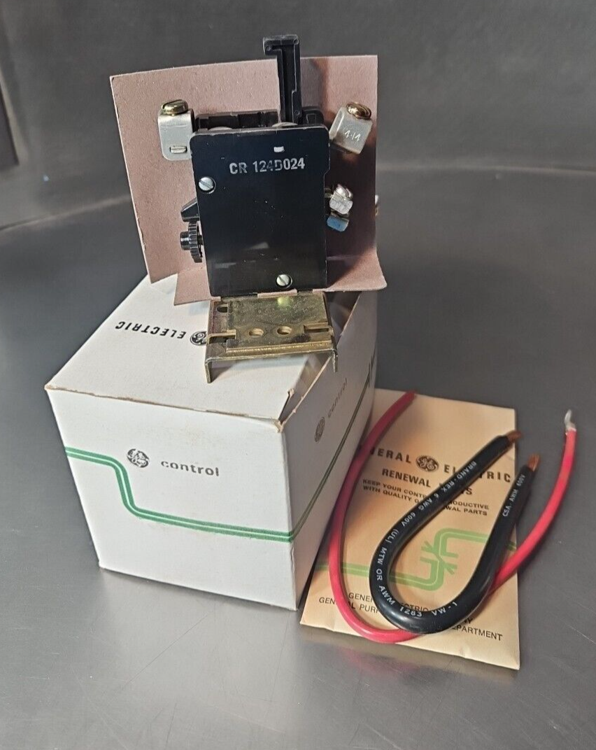 GENERAL ELECTRIC CR124D024 OVERLOAD RELAYPRICE.      Loc4D32