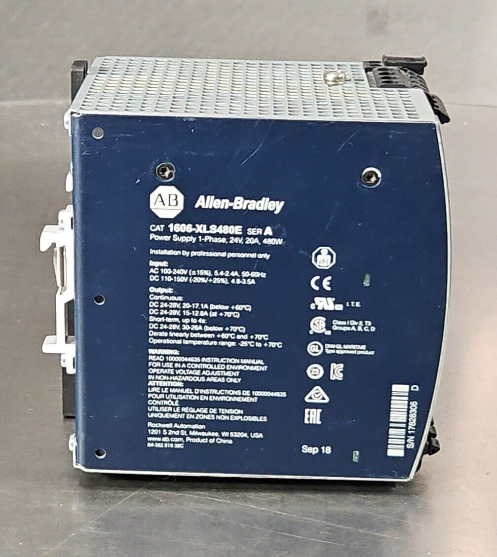 Allen-Bradley 1606-XLS480E SER A. Power Supply                             4E-20