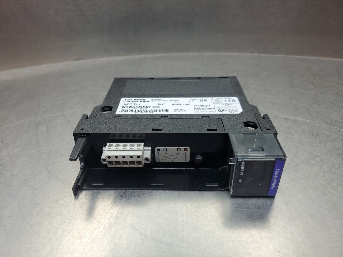 Allen Bradley 1756-DNB/A M01 ControlLogix Com. Module FW 3.010.            3C-10