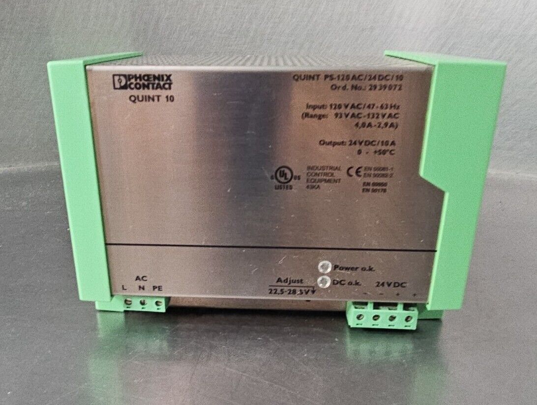 Phoenix Contact QUINT PS-120AC/24DC/10 Power Supply.        4E-17