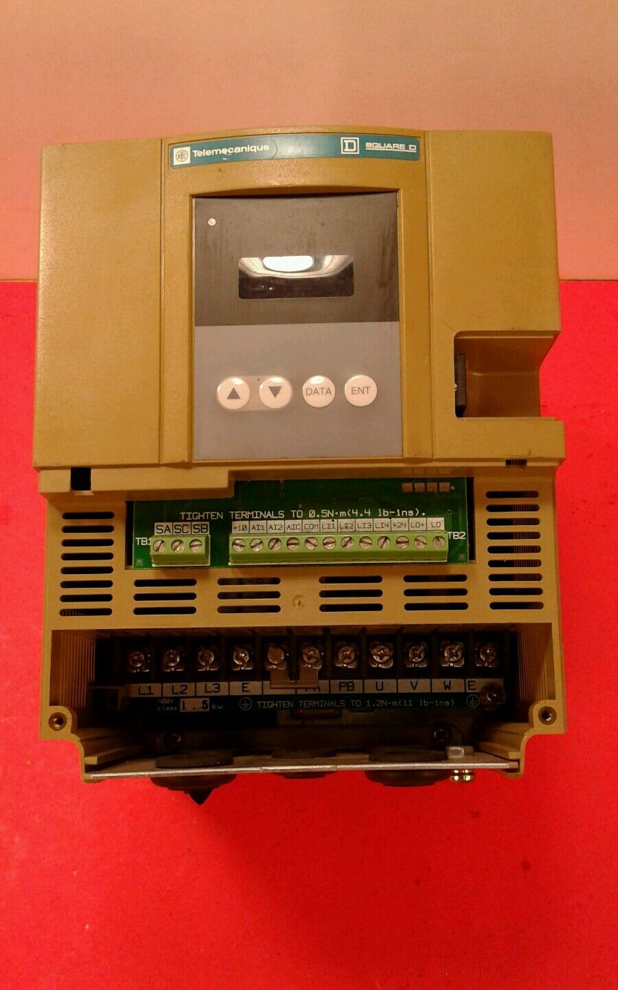 Telemecanique ATV18U29N4, 1.5KW/2hp Drive, 460V, 3 PH,     1D