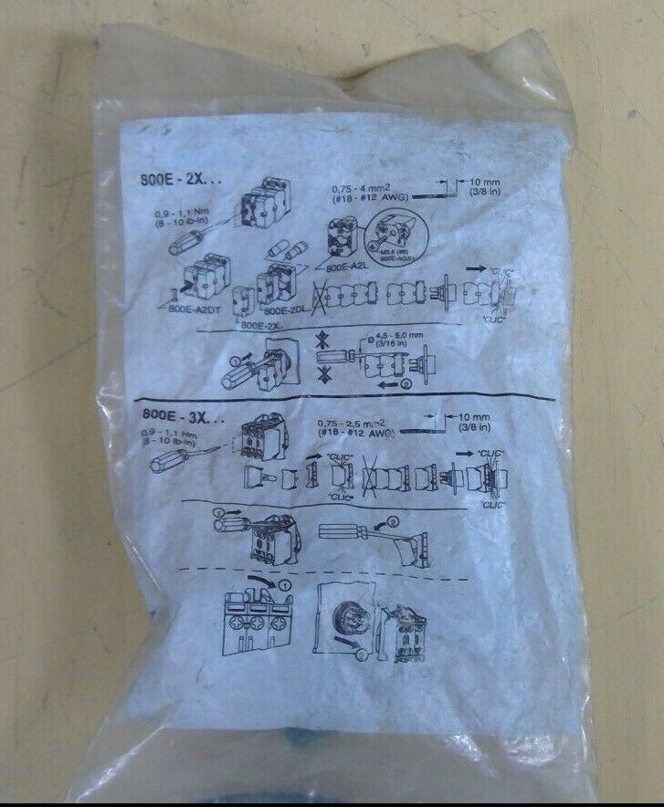 Allen-Bradley 800E-2LX10 Series A Contact Cartridge with Latch                4D