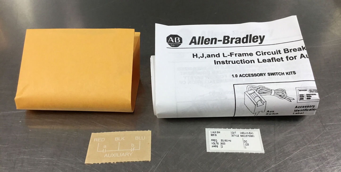 Allen-Bradley  140U-H-EA1 /B  Circuit Breaker Auxiliary Contact    4C