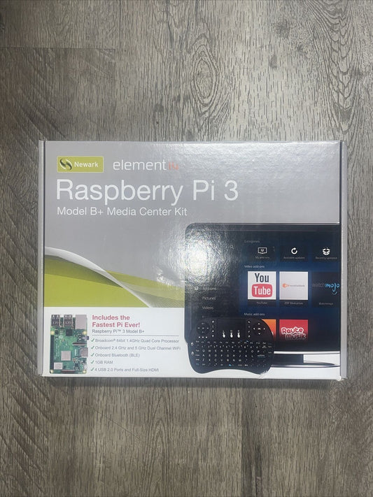 Newark Element 14 Raspberry Pi 3 Model B+ Media Center Kit !!Brand New!! @2C