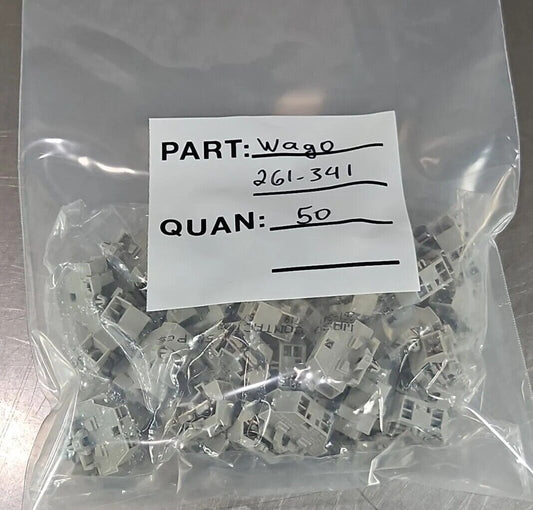 Wago 261-341 Conductor Ground Terminal Block - Pk with 50                Loc3D-1