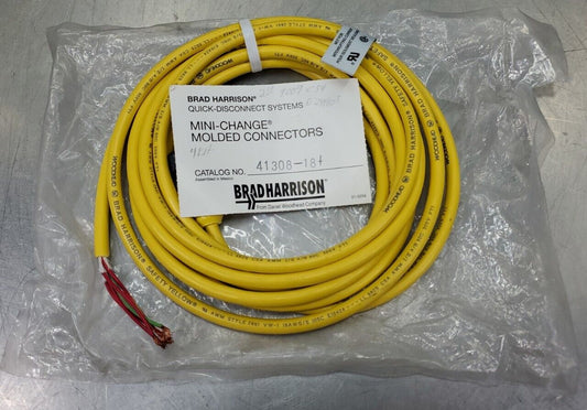 BRAD HARRISON MINI-CHANGE 41308-18+ 300V 5.6Amps Molded Cordset.           5E-10