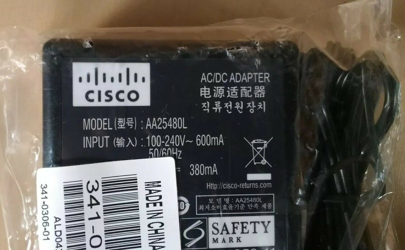 Cisco AA25480L AC/DC Adapter 341-0306-02                             5D