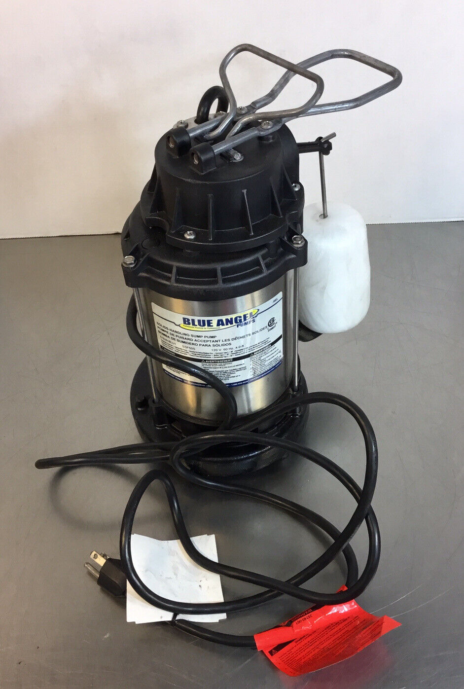 Blue Angel SSF50S 1/2 Hp Cast Iron Submersible Sump Pump w/ Automatic Switch 6E