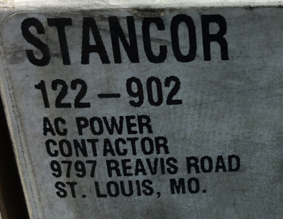 STANCOR  122-902  AC Power Contactor     4C
