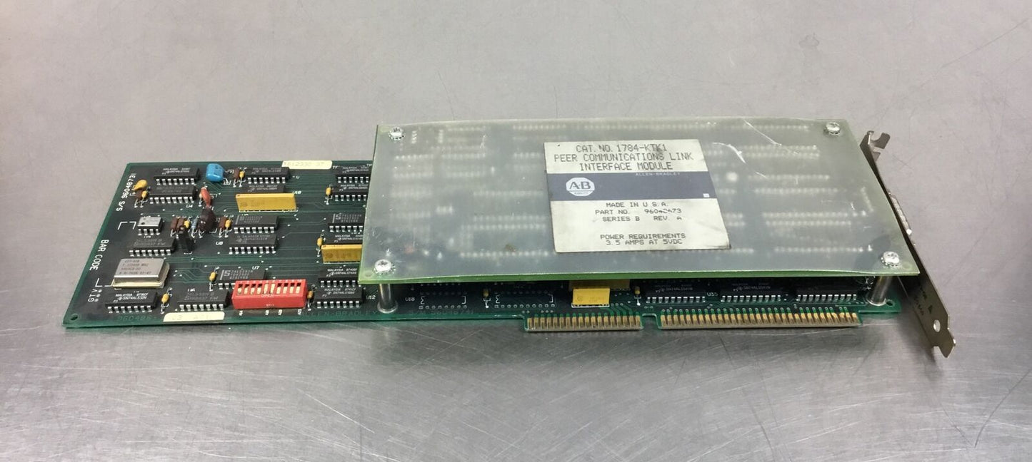 Allen Bradley 1784-KTK1 /B Peer Communication Link Interface Module Rev. A  3B