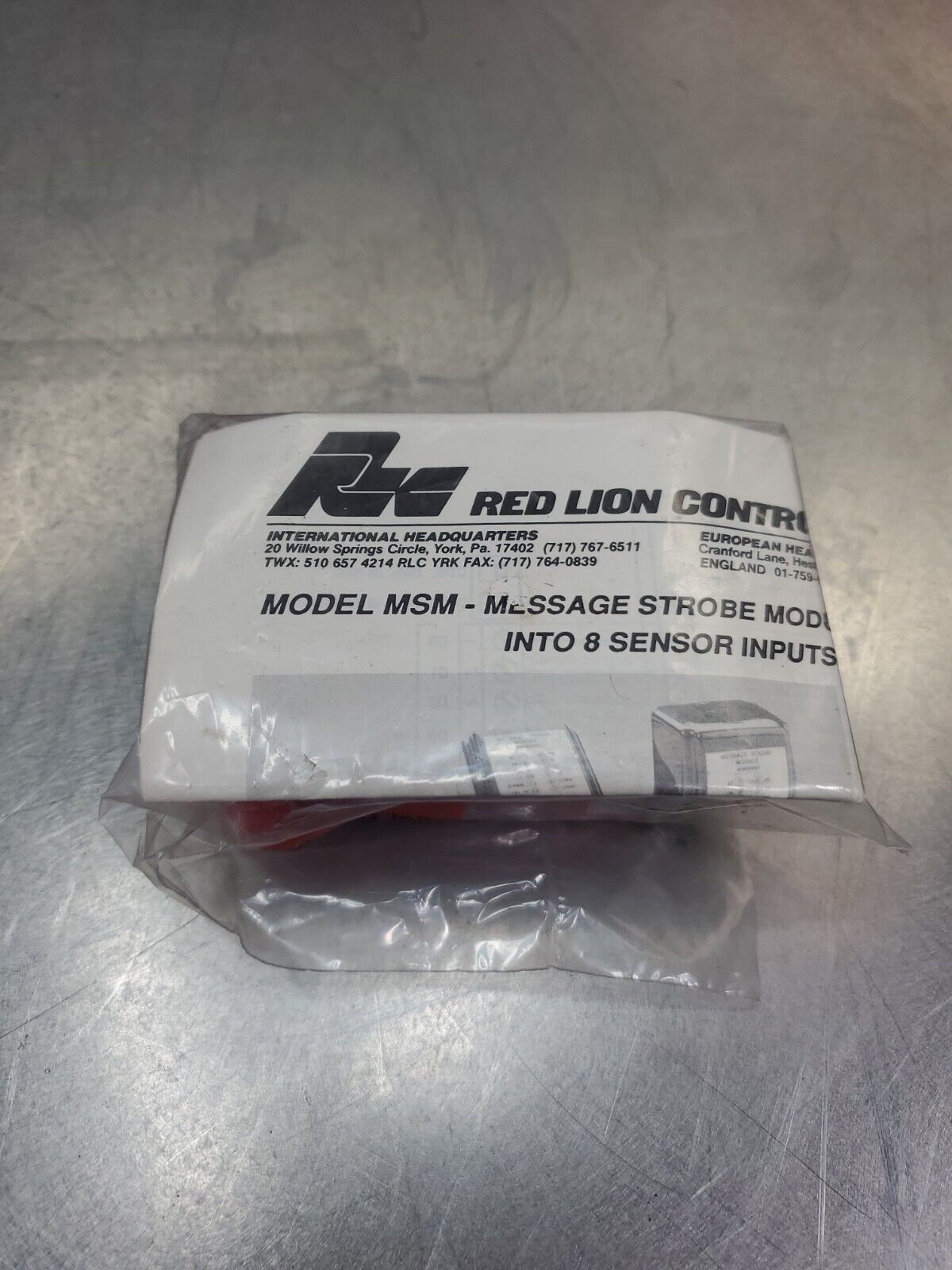 RED LION CONTROLS MSM00000 (2992) MESSAGE STROBE MODULE **Factory Sealed** 3E-26