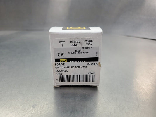 Square D 9001B25 Ser. H Black Gloved Hand Knob.                            4B-25