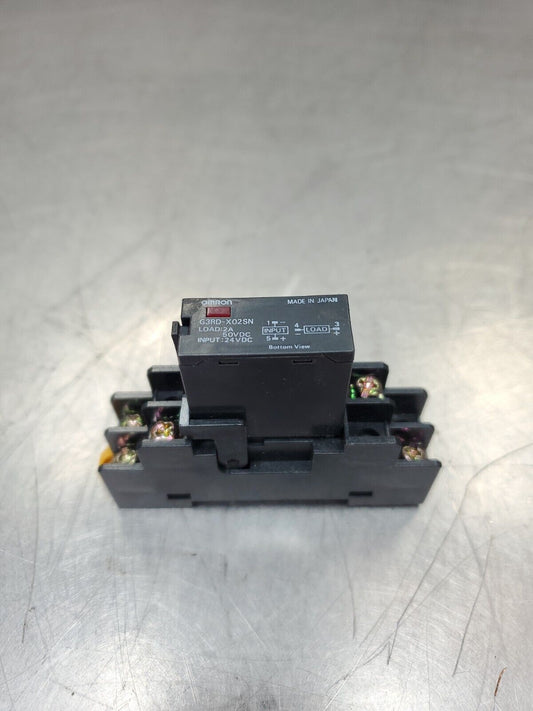 Omron G3RD-X02SN 2A 50VDC Relay w/ Base.                                   4D-20