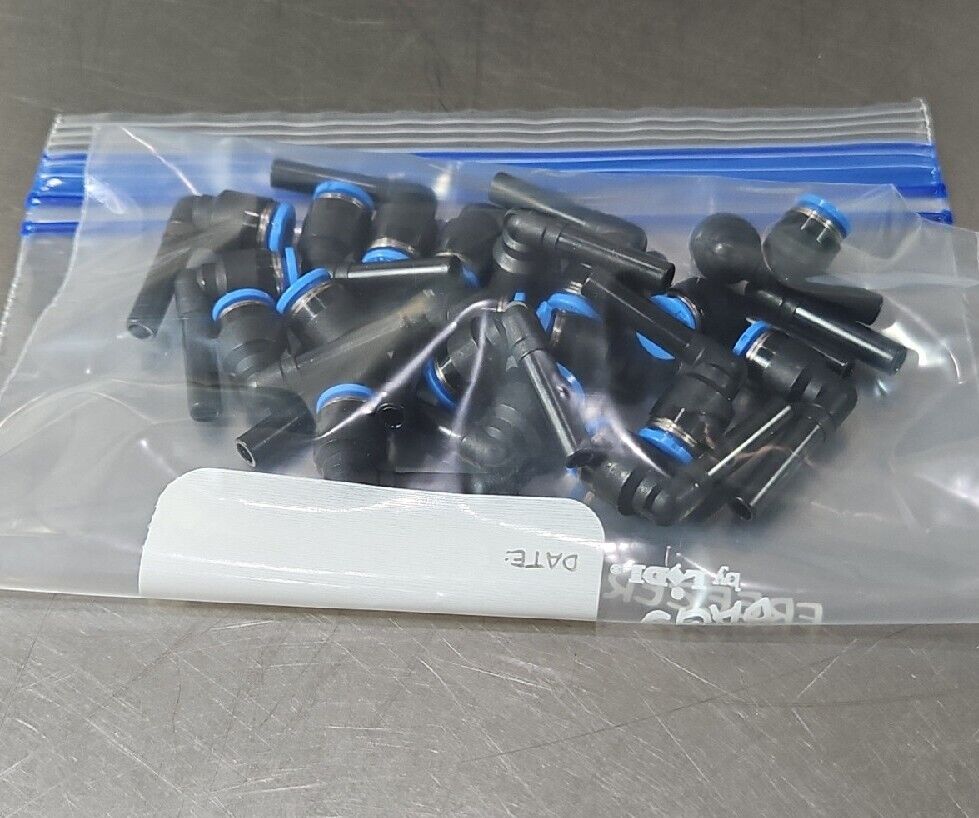 Festo Quick Connect 1/4” Pipe x 6 elbow - Lot of 20.                   Loc 6D-10