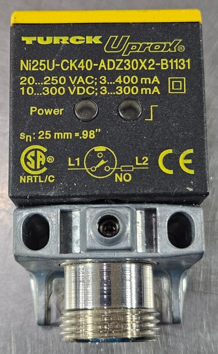 TURCK NI25U-CK40-ADZ30X2-B1131 INDUCTIVE SENSOR.                        Loc5E-16