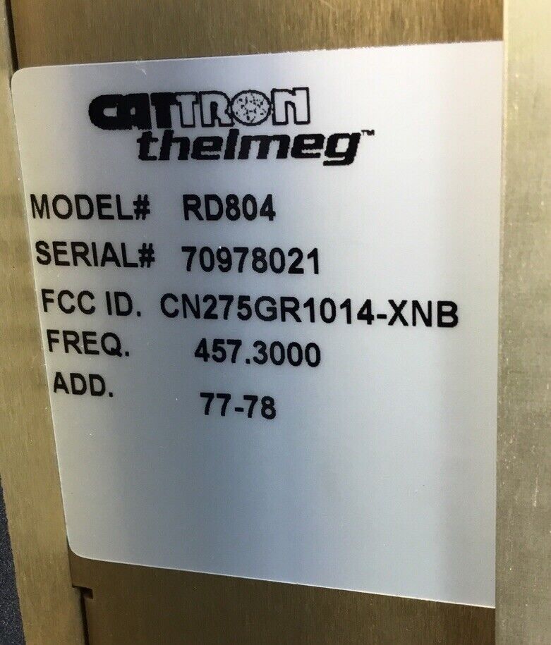 Cattron Theimeg Model # RD804 Portable Remote Controls Receiver/Decoder  Loc.2A