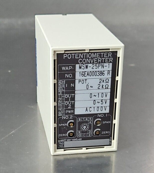 Watanabe MSW-25PN-1 Potentiometer Converter                                4E-20