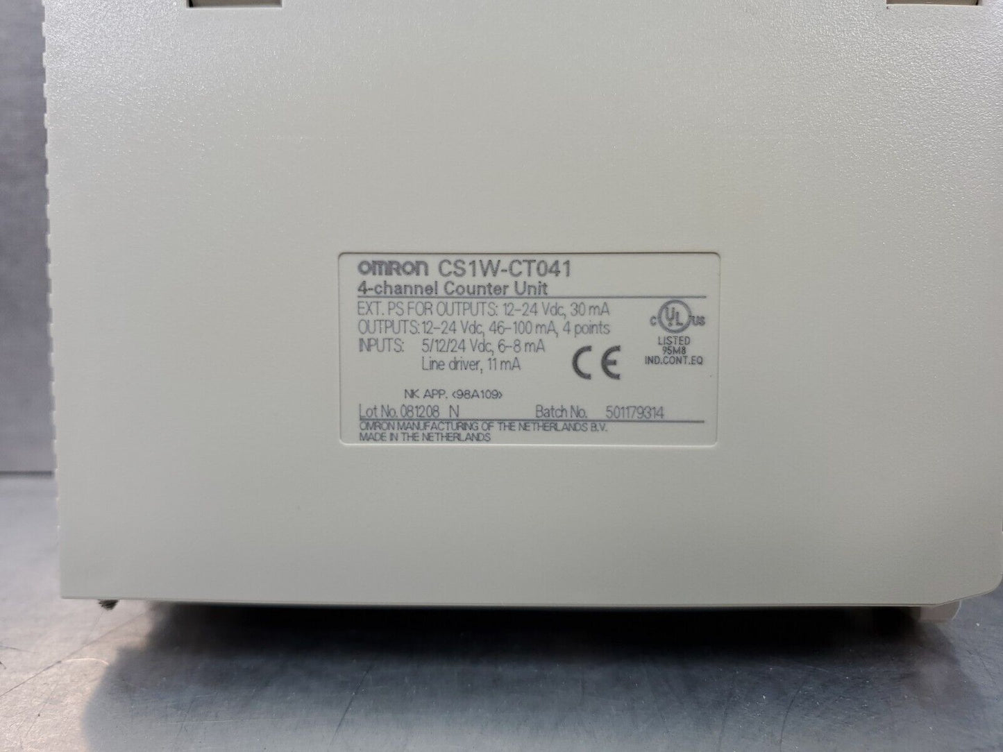 Omron CS1W-CT041 4-Channel Counter Unit.                        3C-17