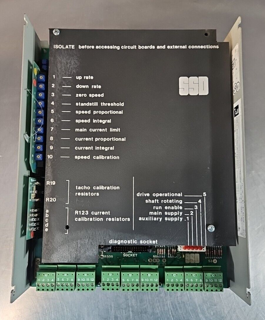 SSD EUROTHERM AC DRIVE CONTROLLER SSD 541 -250-9-5-0-120-1010-00.         Loc 1F
