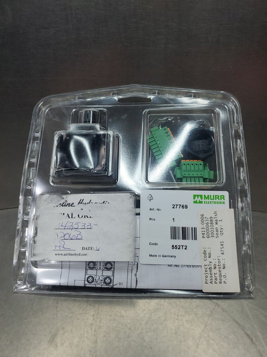 MURR ELEKTRONIK MVP12 8xM12 5"" Plug. Hood FK 27769                        3D-23