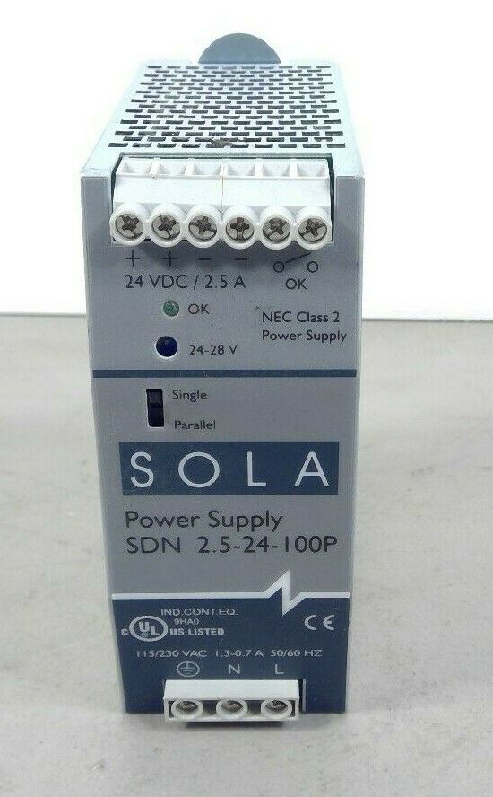 Emerson Industrial Automation SOLA - SDN 2.5-24-100P Power Supply             4G