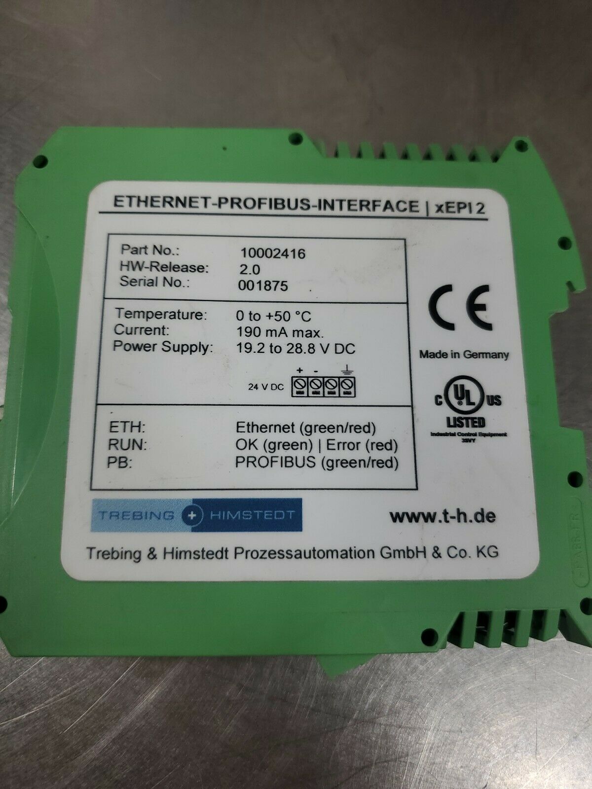 TREBING HIMSTEDT Ethernet-Profibus-Interface 10002416 xEPI2            3D-23