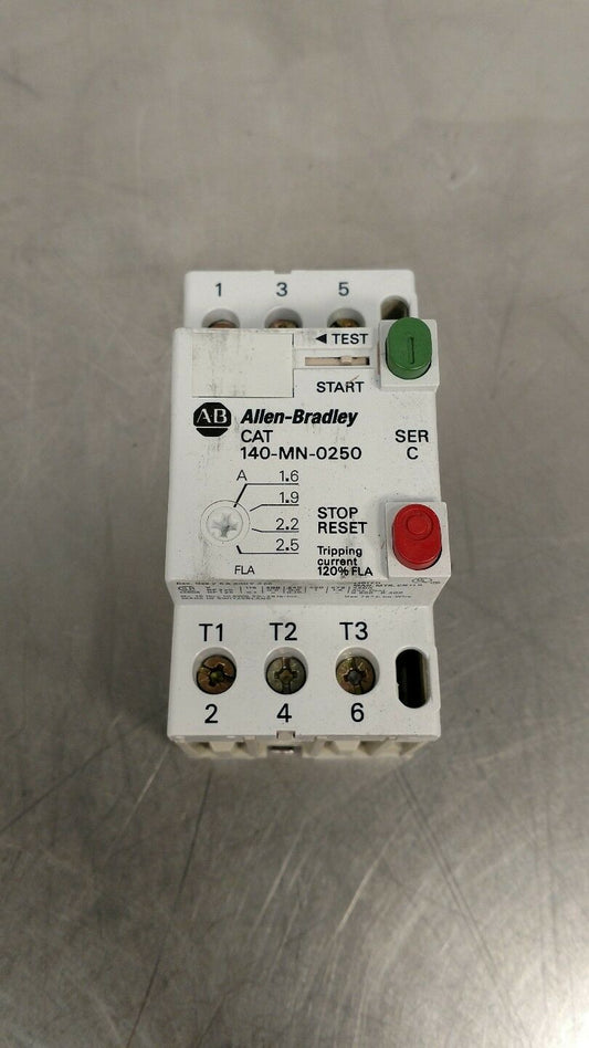 Allen Bradley 140-MN-0250 Manual Motor Starter Ser C Overload 4D