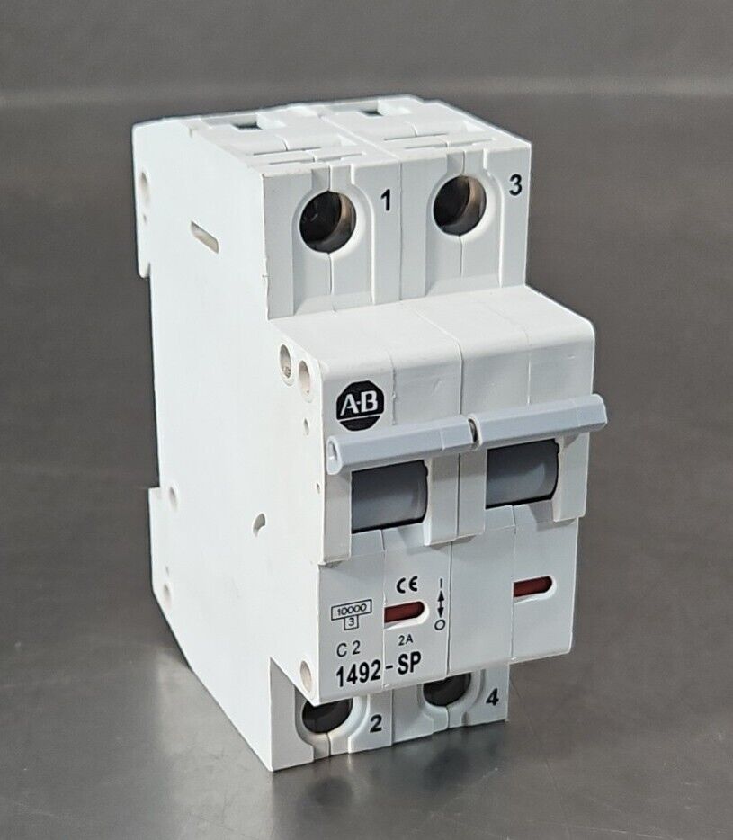 Allen-Bradley 1492-SP2C020 Circuit Breaker 2 Pole 2Amp.                    4E-25