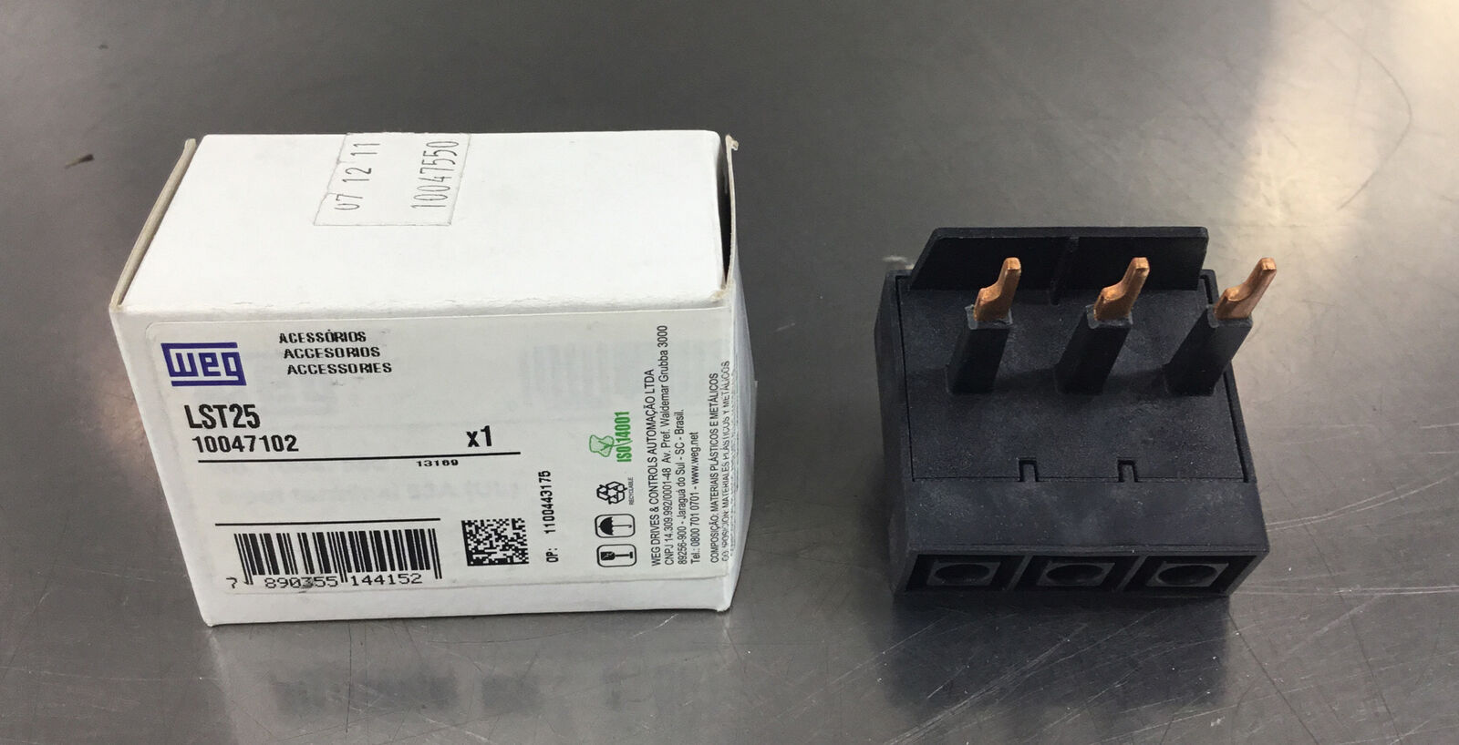 Terminal Block With Fuse Terminal Block 250V 3-Pole Green