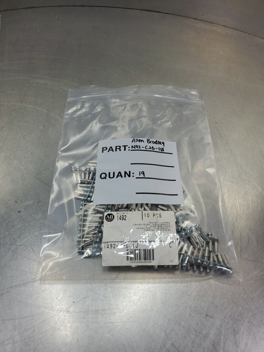 Allen Bradley 1492-CJ6-10 Center Jumpers- Lot of 19.                       5E-16