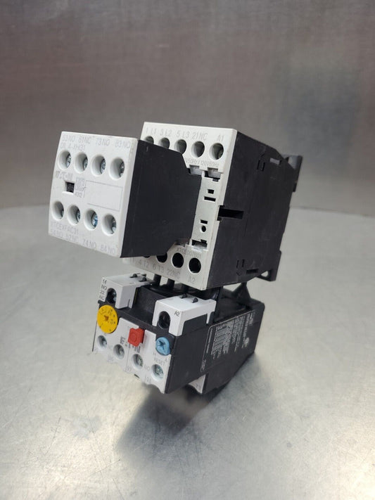 EATON XTCE007B01 Contactor w/ZB12-1 Safety Module.                          4E-6