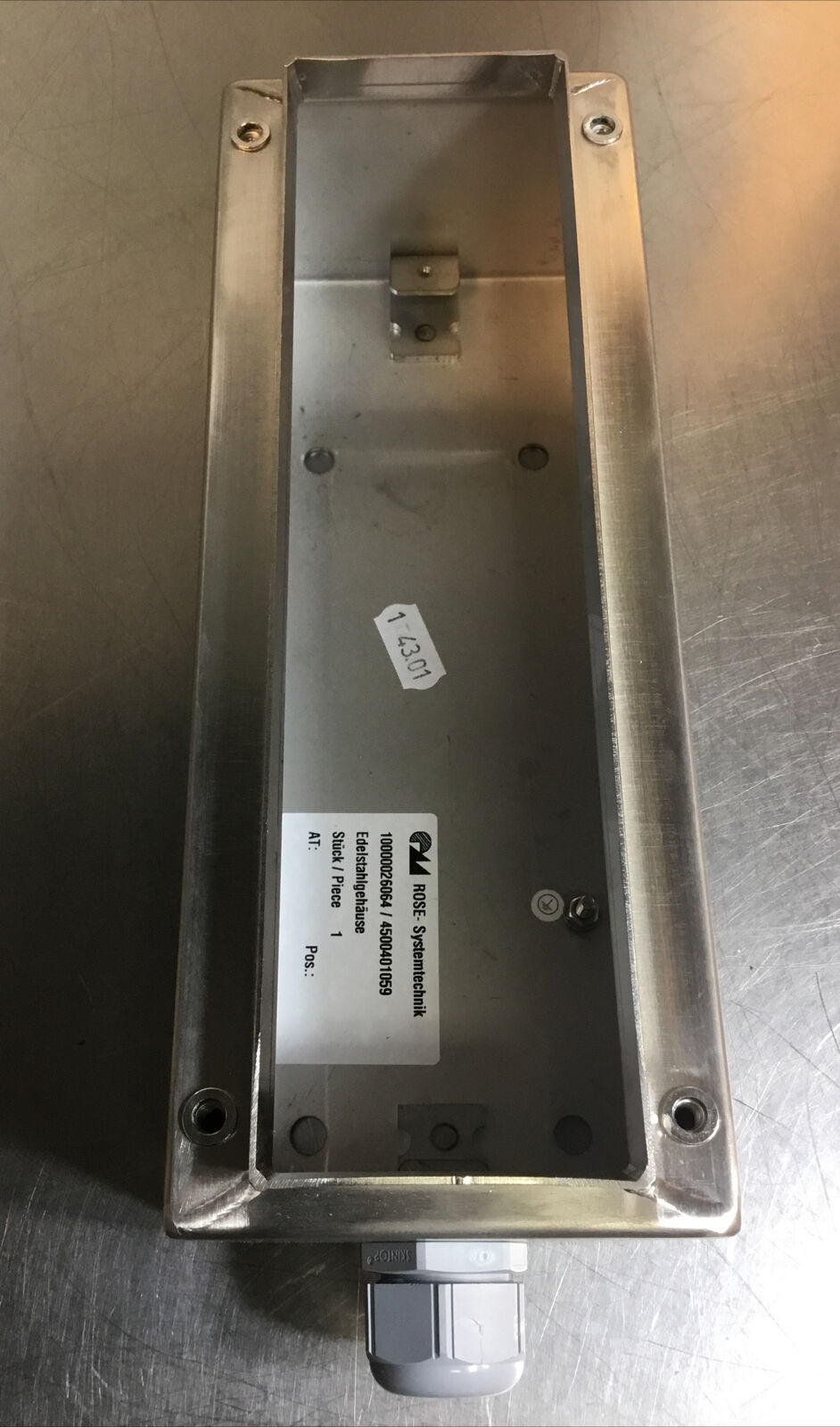 ROSE - Systemtechnik  10000026064  /  4500401059  Stainless Steel Control Box 4F