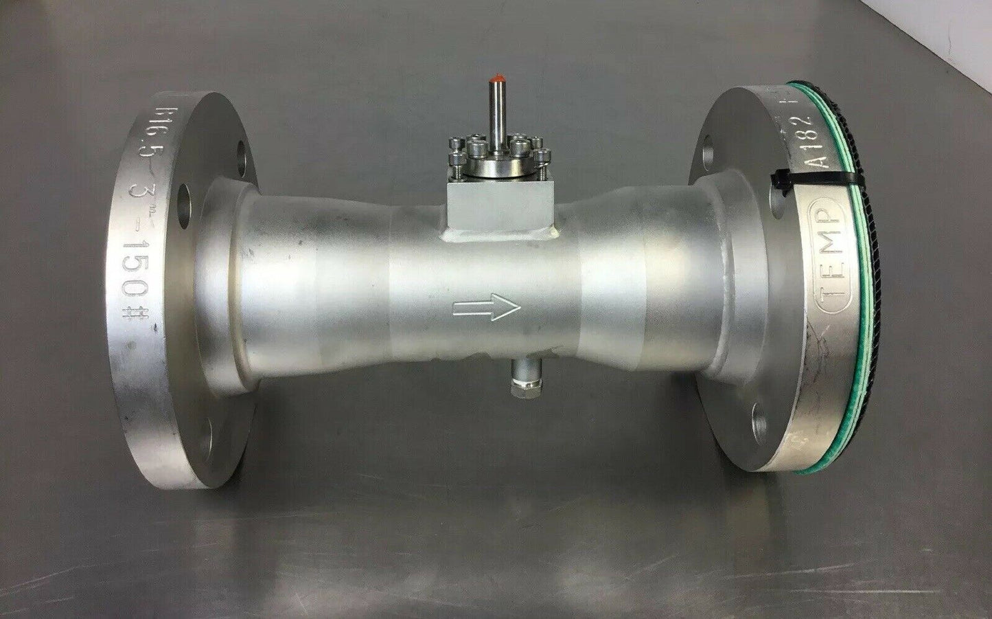 TEMP 3" Flanged Valve, Stainless Steel A182 F316L B16.5 3”-150#  Loc.Wall