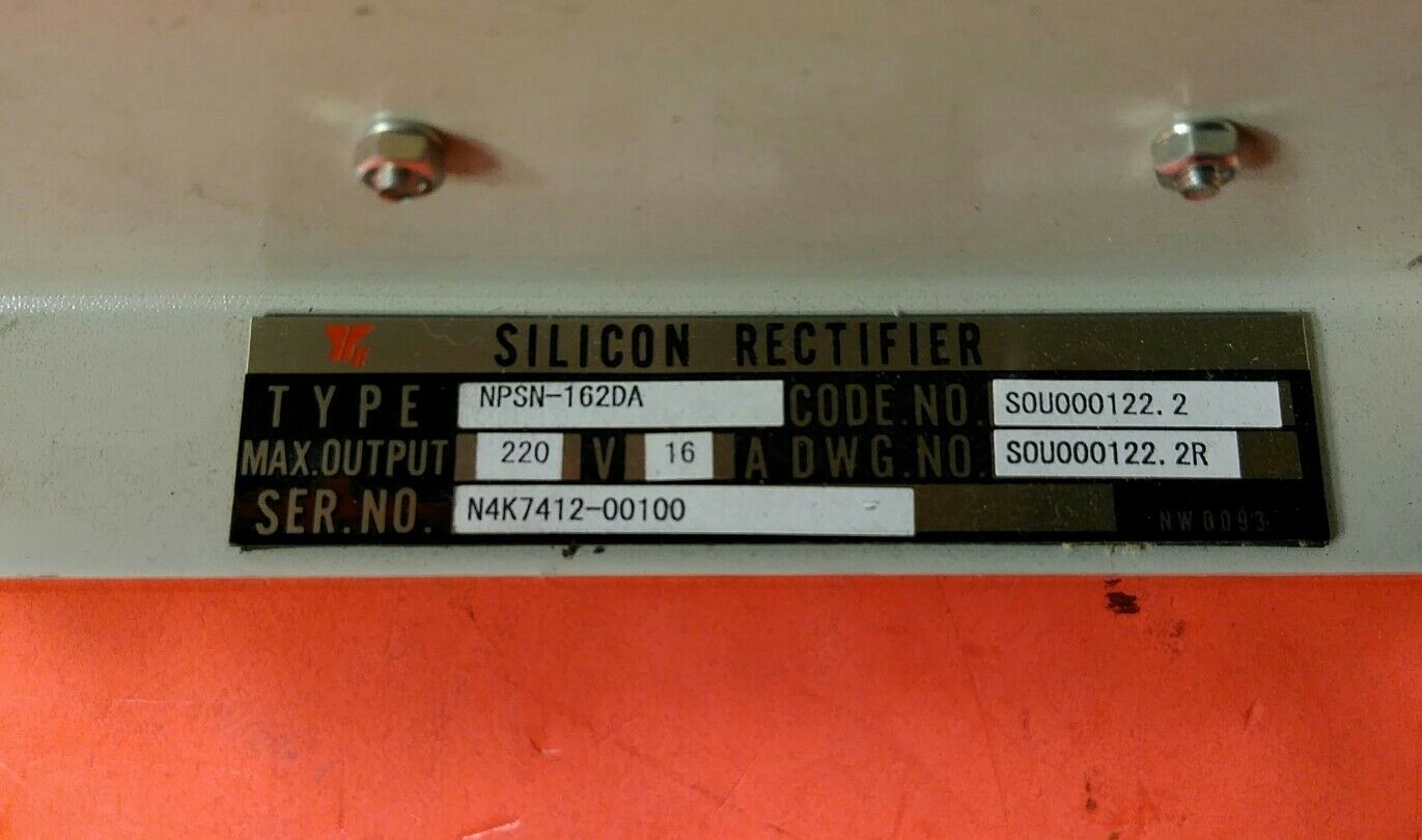 Yaskawa Silicon Rectifier NPSN-162DA 120V 6A.    4A
