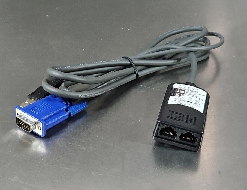 IBM 39M2899 USB Conversion Cable IBM USB KVM Cable Cat5.               Loc 5E-10