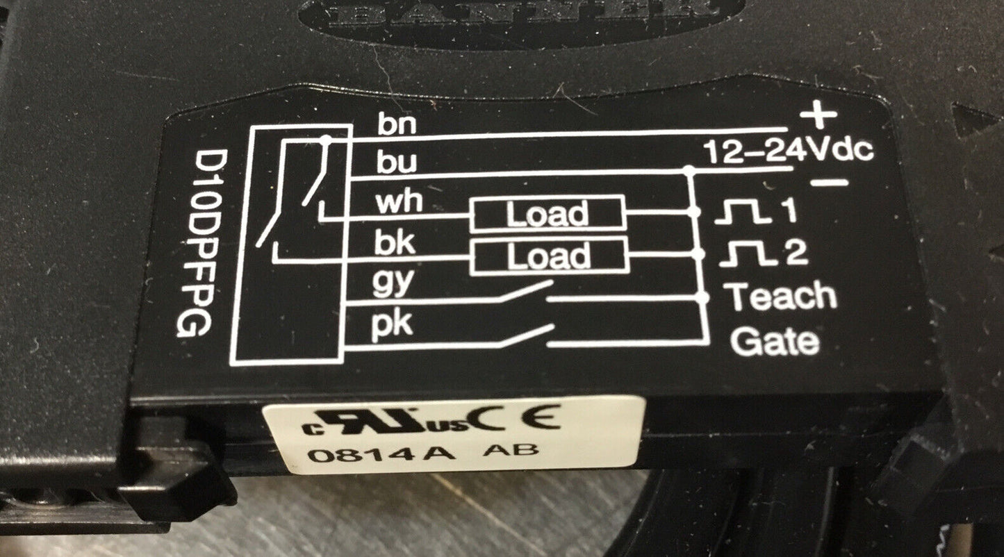 BANNER ENGINEERING  D10DPFPG  /  64564  Dual Discrete Sensor 12-24VDC   3E-29