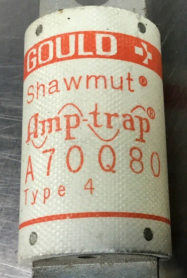 Gould Shawmut A70Q80 Type 4 Fuse 80 Amps 700 VAC     4D