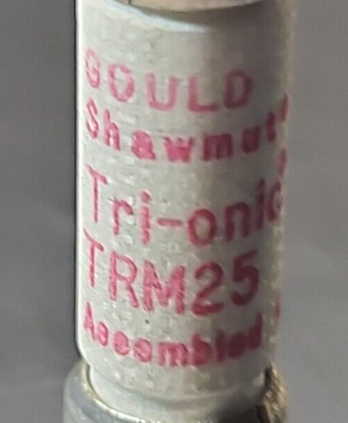 GOULD SHAWMUT TRM25  25A 250V TIME DELAY FUSE.                          Loc4B-20