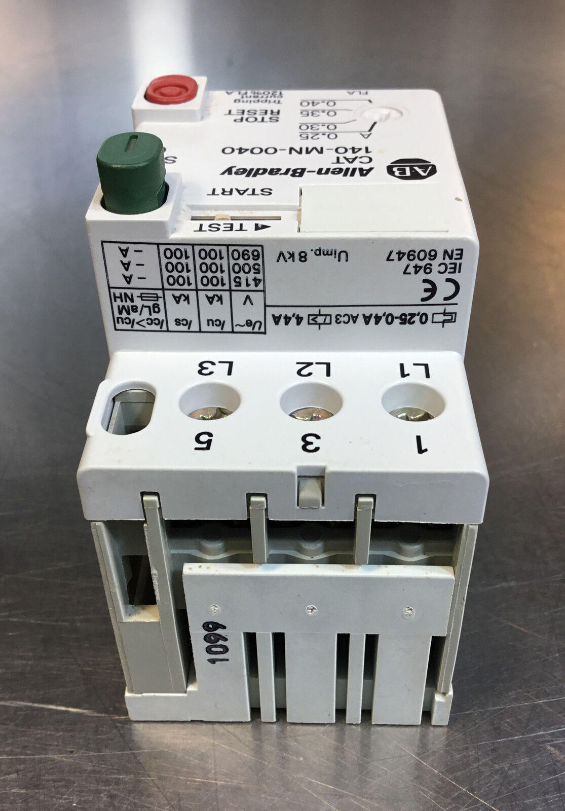 Allen Bradley 140-MN-0040 /C Manual Motor Starter Circuit Breaker 0.25-0.4A   4C