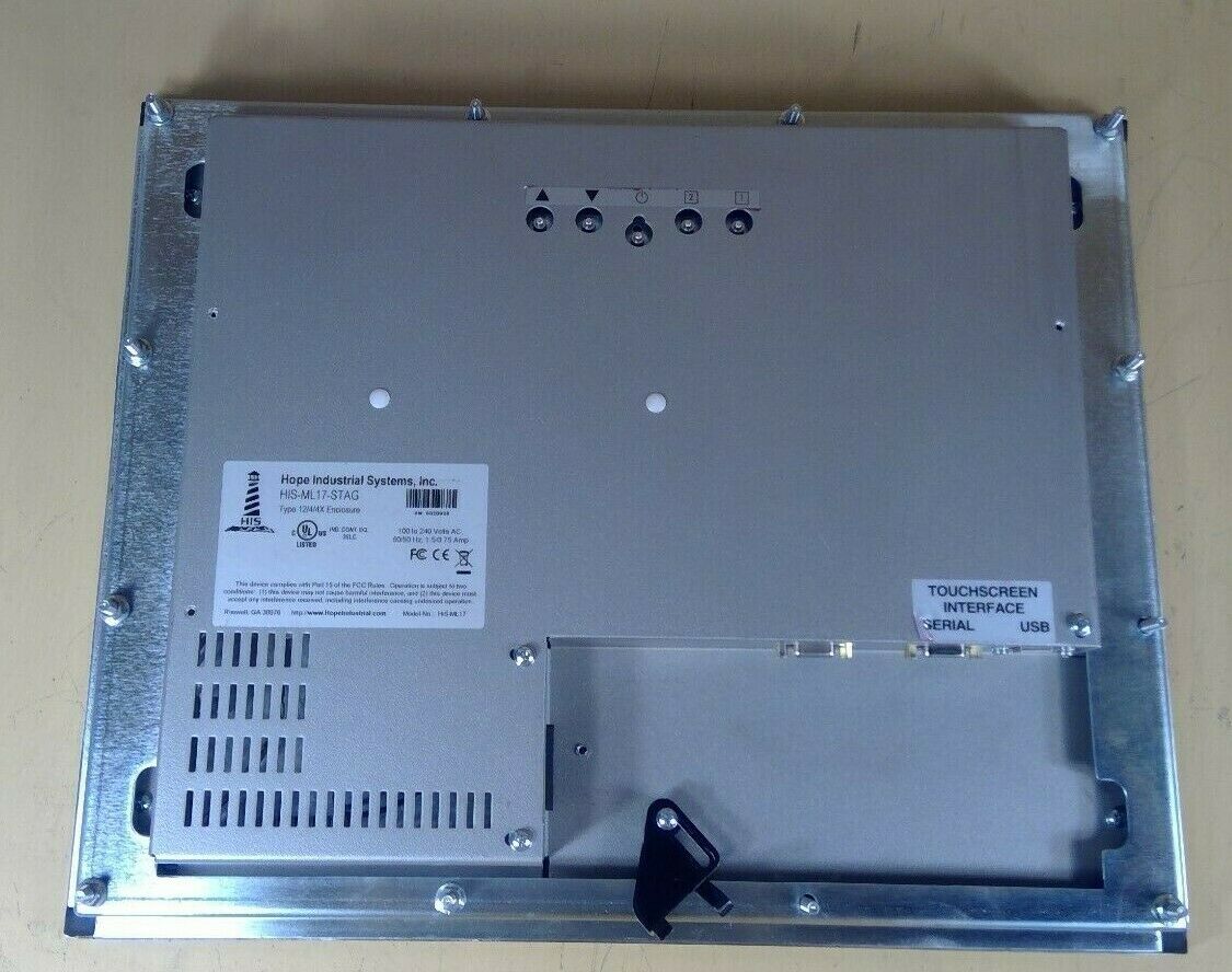 Hope Industrial Systems, Inc HIS-ML17-STAG Operator Interface                 2D