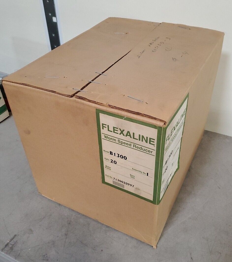 GROVE GEAR FLEXALINE B1300 Ratio 20 Worm Speed Reducer.                    4F-33