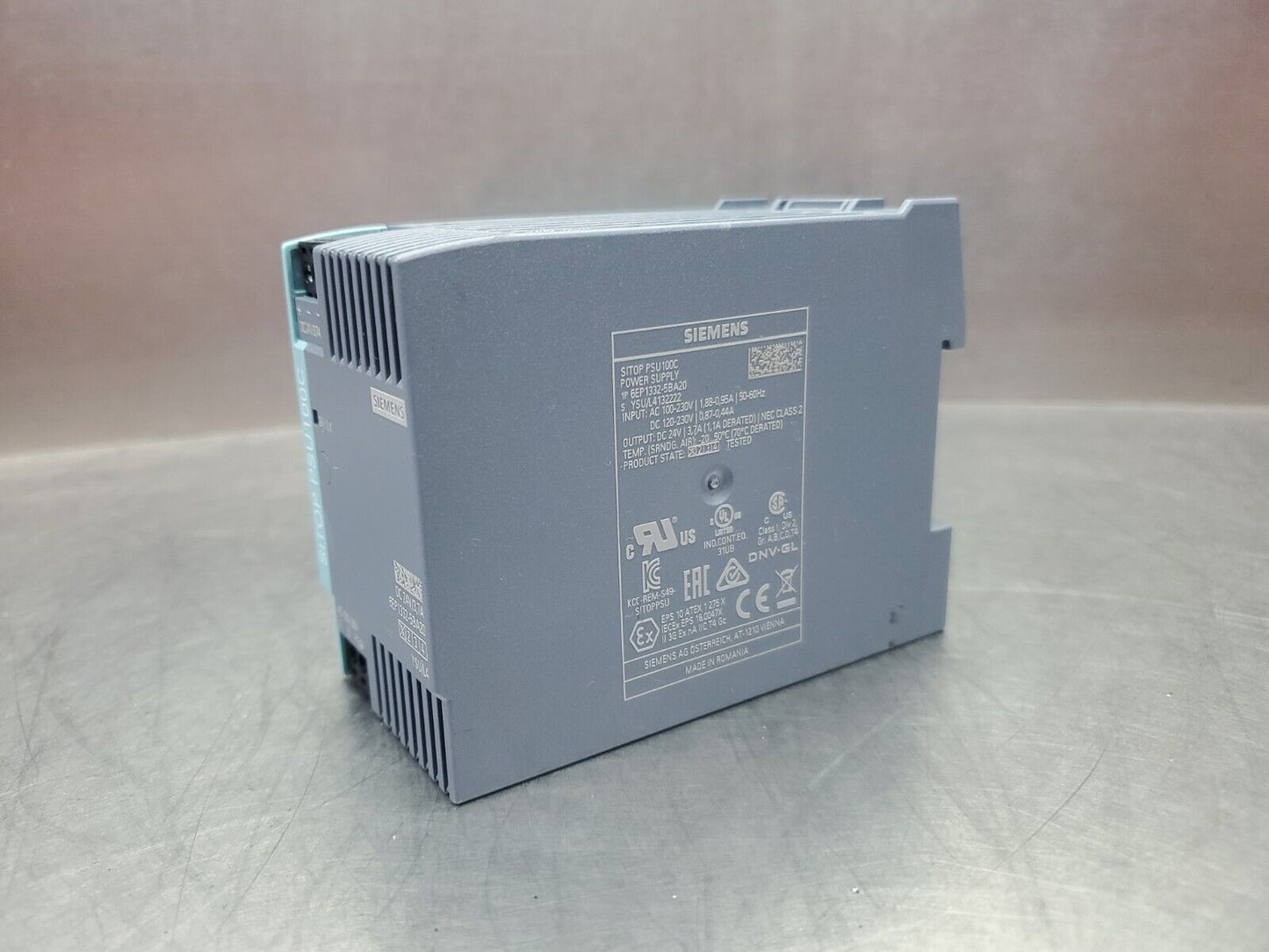Siemens 6EP1332-5BA20 24V DC 3.7A SITOP PSU100C Power Supply.                 4H